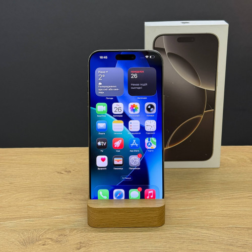 Вживаний смартфон Apple iPhone 16 Pro Max 256Gb Natural Titanium (Ідеальний+ стан)