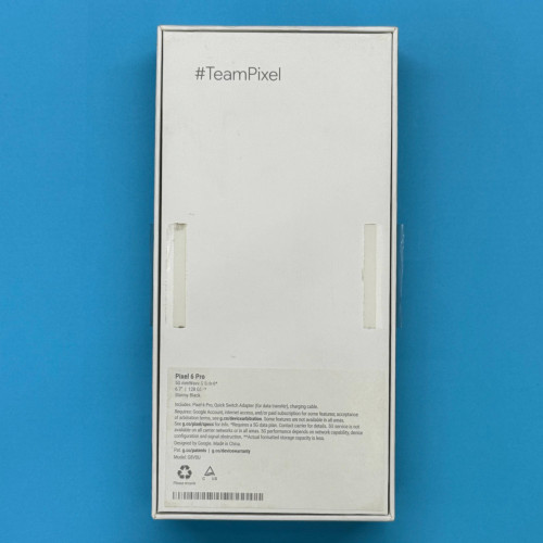 Коробка від смартфону Google Pixel 6 Pro Stormy Black