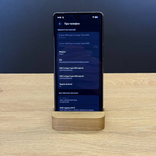 Вживаний смартфон Google Pixel 7 128Gb Obsidian Уцінка (Хороший стан)