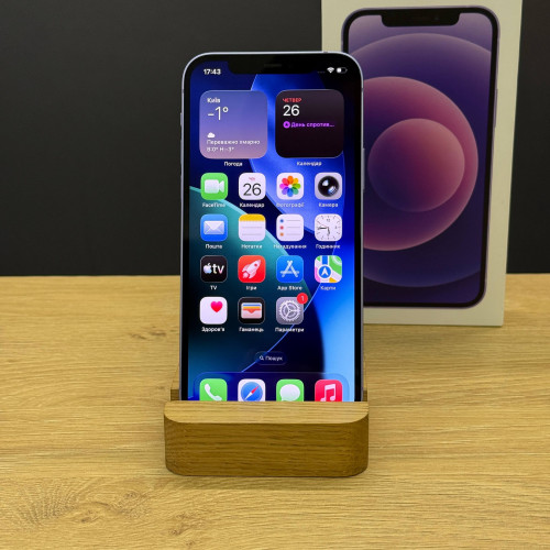 Вживаний смартфон Apple iPhone 12 128Gb Purple (Ідеальний+ стан)
