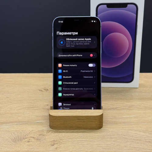Вживаний смартфон Apple iPhone 12 128Gb Purple (Ідеальний+ стан)