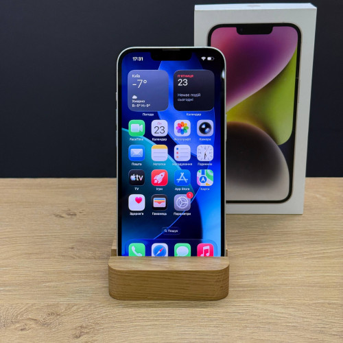 Вживаний смартфон Apple iPhone 14 128Gb Starlight (Ідеальний+ стан)