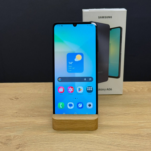 Вживаний смартфон Samsung Galaxy A06 4/128Gb Black (Ідеальний+ стан)