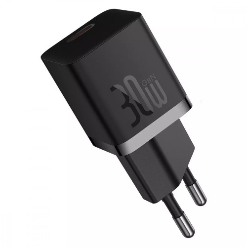 МЗП Baseus GaN5 Mini Fast Charger Type-C 30W (Кабель Type-C to Type-C) Black