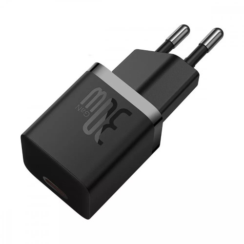 МЗП Baseus GaN5 Mini Fast Charger Type-C 30W (Кабель Type-C to Type-C) Black
