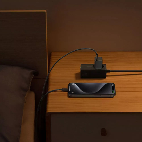 МЗП Baseus GaN5 Mini Fast Charger Type-C 30W (Кабель Type-C to Type-C) Black