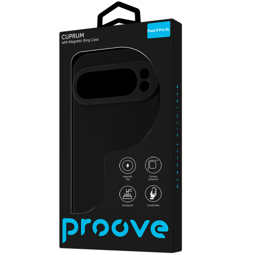 Чохол Proove Silicone Case with Magnetic Ring Google Pixel 9 Pro XL Black