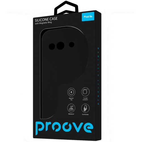 Чохол Proove Silicone Case with Magnetic Ring Google Pixel 9a Black
