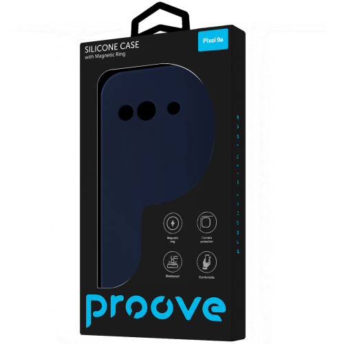 Чохол Proove Silicone Case with Magnetic Ring Google Pixel 9a Midnight Blue