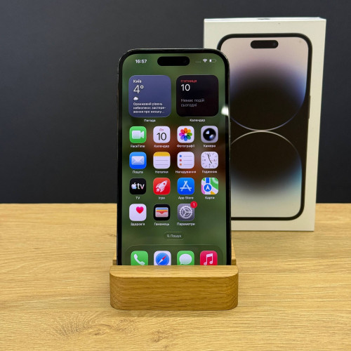 Вживаний смартфон Apple iPhone 14 Pro 128Gb Space Black (Хороший+ стан) (Уцінка)