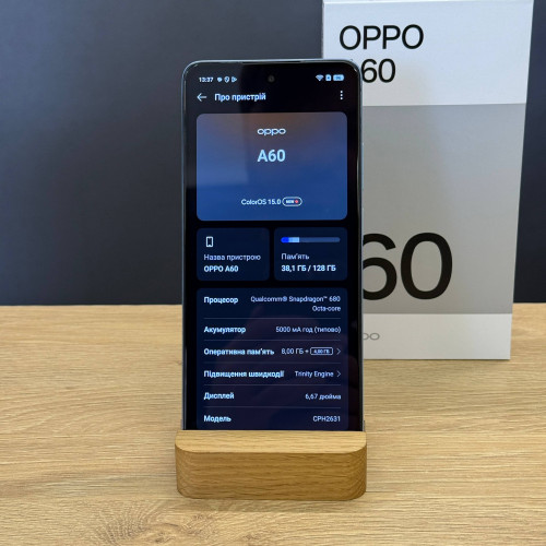 Вживаний смартфон OPPO A60 8/128 Ripple Blue (Хороший+ стан)
