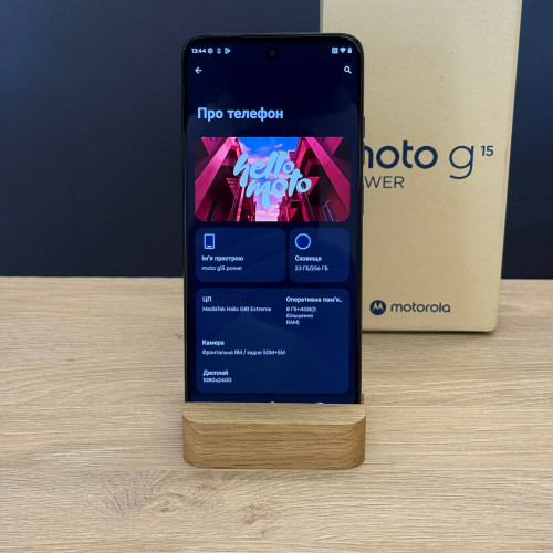 Вживаний смартфон Motorola Moto G15 Power 8/256Gb Grey (Ідеальний+ стан)