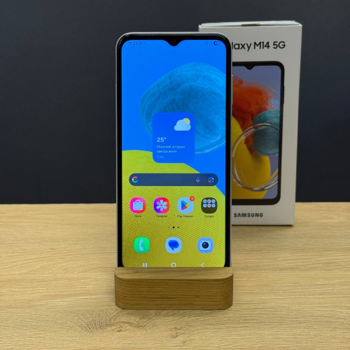 Вживаний смартфон Samsung Galaxy M14 4/128Gb Silver (Ідеальний+ стан)