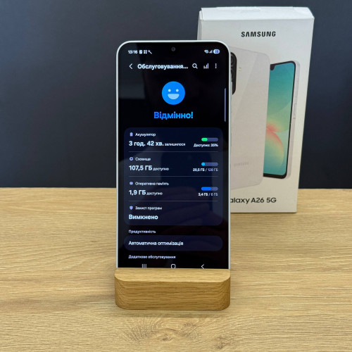 Вживаний смартфон Samsung Galaxy A26 5G 6/128 White (Ідеальний+ стан)
