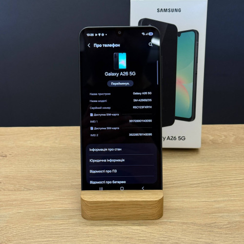 Вживаний смартфон Samsung Galaxy A26 5G 8/256Gb Black (Ідеальний+ стан)