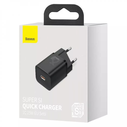 МЗП Baseus Super Silicone PD Charger 25W (1Type-C) Black