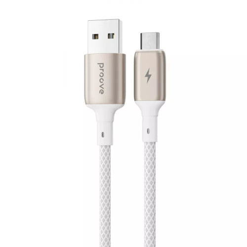 Кабель Proove Dense Metal Micro USB 2.4A (1m) White