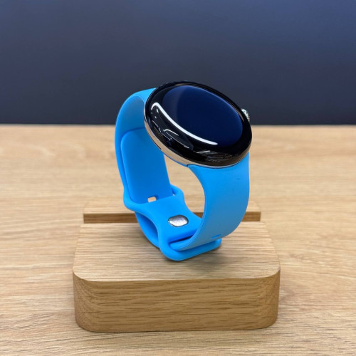 Вживаний смарт-годинник Google Pixel Watch 2 WiFi Polished Silver Aluminum Case / Bay Active Band US (Ідеальний стан)