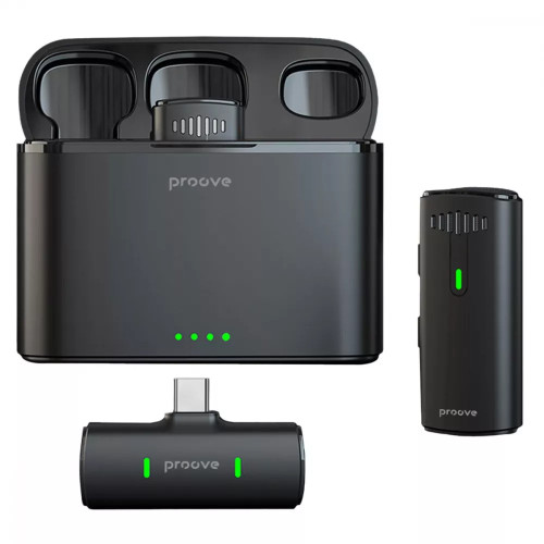 Бездротовий петличний мікрофон Proove Demo Type-C Black