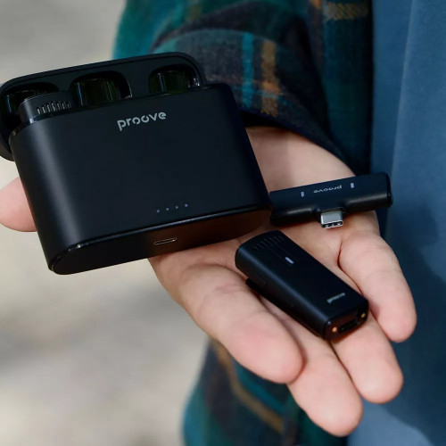 Бездротовий петличний мікрофон Proove Demo Type-C Black