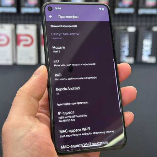 Вживаний смартфон Google Pixel 5 8/128Gb Just Black Уцінка (Задовільний стан)