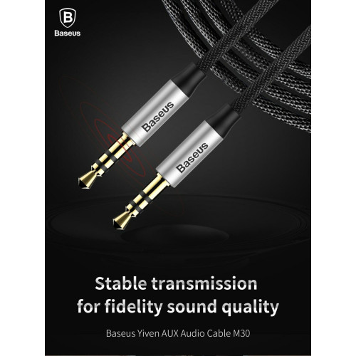 Кабель AUX Baseus Yiven M30 (1m) black