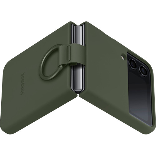 Чохол Samsung Silicone Cover with Ring для Galaxy Z Flip4 Green