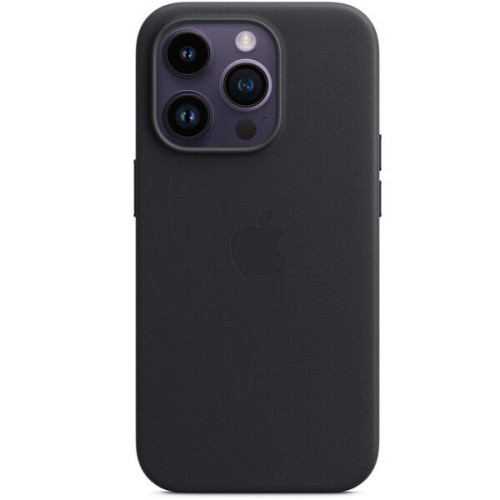 Чохол Apple для iPhone 14 Pro Leather Case with MagSafe Midnight (Вживаний)