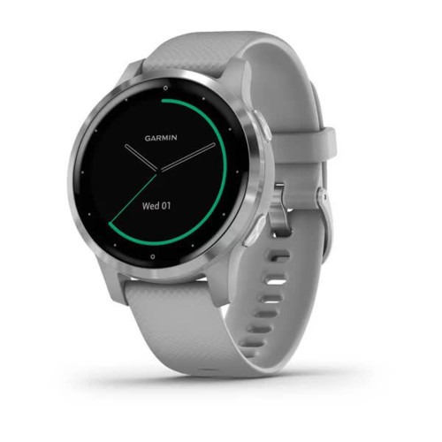 Вживаний смарт-годинник Garmin Vivoactive 4s Powder Gray/Silver (Хороший+ стан)